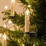 50er LED Weihnachtsbaum Lichterkette Kerzenlichterkette creme Innen