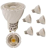 5W GU10 Licht Tasse, Warmweiß Leuchtmittel （3000k）, 500 lm,AC220-240V, 60° Abstrahwinkel, Nicht dimmbares LED-Licht (5 er Pack)