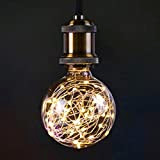 AIFUSI LED Glühbirne, E27 Kupferdraht Vintage LED Birne, 3W 300lm Warmweiß Kreative Lichterkette, dekorative Beleuchtung für Hauscafés Party Urlaub Hochzeit, ...