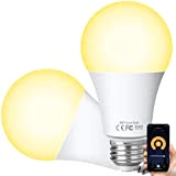 Alexa Smart LED Lampen E27, WLAN Glühbirne Dimmbar, 10W Warmweiß Licht, Timing Funktion, Kompatibel mit Amazon Alexa Echo Echo dot ...