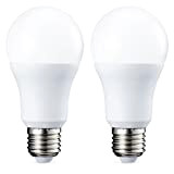 Amazon Basics E27 LED Lampe, 10.5W (ersetzt 75W), warmweiß, dimmbar - 2er-Pack