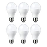 Amazon Basics LED-Leuchtmittel, Edison-Schraubgewinde E27, 14 W (entspricht 100-W-Glühbirne), Warmweiß, nicht dimmbar, 6 Stück