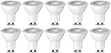 Amazon Basics LED-Leuchtmittel, GU10-Spots, 4,7 W (entspricht 50-W-Glühbirne), Warmweiß, nicht dimmbar, 10 Stück