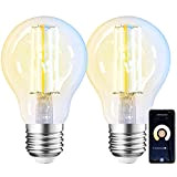 ANTELA Alexa Glühbirne E27 7W 806LM Smart WLAN LED Dimmbare Birne Lampe, Warmweiß (2700K) Kaltweiß (6500K) Licht Kompatibel mit Amazon ...