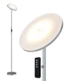 Anten LED Deckenfluter Stehlampe 20W mit 3 Farbtemperaturen, Stufenlos Dimmbar Stehleuchte, Industrielle Standlampe mit Touch & Remote Control, Modern Standleuchte ...