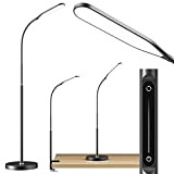 anyts Stehlampe Dimmbar LED Stehlampe Wohnzimmer Stehleuchte mit 3 Verwendungen als schreibtischlampe/stehlampe/klemmbar architektenlampe