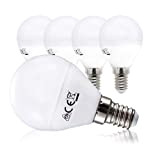 B.K.Licht - 5er Set LED Leuchtmittel - E14 LED warmweiss - Energiesparlampen mit 5x5 Watt - LED Glühbirnen - Tropfen