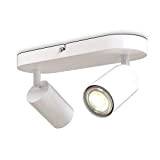 B.K.Licht - LED Deckenlampe - Deckenspots 2-flammig - schwenkbarer LED Deckenstrahler weiß ohne Leuchtmittel
