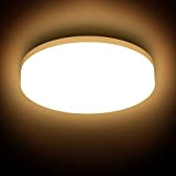 B.K.Licht - LED Deckenleuchte, LED Lampe, Badezimmer Lampe, spritzwassergeschützte Deckenlampe mit IP54 Schutz und 3.000K, 22cm Ø