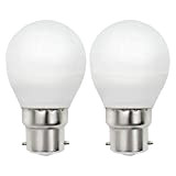 B22 LED Glühbirne G45 Golfballform 5W Ersetzt 40W 50W Leuchtmittel, Dimmbar Kaltweiss 6000K 230V B22D / BC/Bajonettsockel Stroboskopfreie Lampe, 2er ...