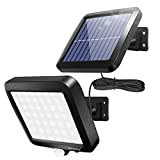 BENMA Solarlampen für Außen, 56 LEDs Solarleuchten 120° Superhelle Solar Wandleuchte mit Bewegungsmelder, IP65 Wasserdichte Garten Sicherheitswandleuchte mit 5m Kabel