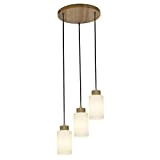 BRILLIANT Lampe Nature Pendelleuchte 3flg eiche/weiß | 3x A60, E27, 60W, geeignet für Normallampen (nicht enthalten) | Holz aus nachhaltiger ...