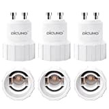 DiCUNO GU10 auf E14 Lampensockel Adapter, Konverter von GU10 auf E14 für LED Lampe, Glühnlampe, Halogenlampe, CFL-Lampe, Max Leistung 60W, ...