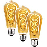 Edison Vintage Glühbirne E27,DUTSUGUAR Dimmbar E27 LED Vintage Glühbirne 6W Ersetzt 60W Lampe,Retro LED Glühbirne E27 Vintage Beleuchtung 2700K Warmweiß ...
