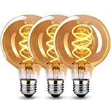 Edison Vintage Glühbirne E27, VIVIBEAM E27 LED Vintage Dimmbar 4W Edison Glühbirne E27 Vintage Warmweiß 2200K Retro LED Lampe Ideal ...