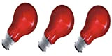 Eveready Leuchtmittel mit Flammeneffekt, BC B22 B22d, Bajonettsockel, mit rotem Glüh-Effekt, GLS, 150 lm, 40 W, 240 V, 3 Stück