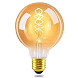 GBLY LED Lampe E27 Glühbirne: G95 Vintage Edison Leuchtmittel 4W 2200K Warmweiss Glühlampe Retro Filament Birnen Bulb Energiesparlampe für Haus ...