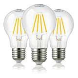 Hellum LED Glühbirne E27 dimmbar, E27 7W warmweiß LED Lampe mit 806 Lumen LED Filament, E27 Vintage Led Leuchtmittel ersetzt ...