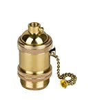 HJXDtech Vintage Lampenfassung E27 mit Pull Kette Schalter für DIY Edison Pendelleuchte Hängelampe Halter Zubehör