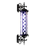 HMTE LED-Friseurstange Barber Shop Pole 90cm Europäischer klassischer Friseursalon Wasserdichtes rotierendes Licht Salon-Ladenschild Außenwandleuchte Barber Shop Pole (Color : J) ...