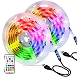 Hoteril LED Strip 6M, RGB LED Streifen Wasserdicht LED Band mit Fernbedienung, LED Leiste Lichtband mit 16 Farbwechsel, 4 Modi, ...