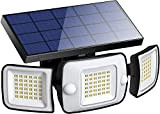 INTELAMP Solarlampen für Außen mit Bewegungsmelder, 6000 mAh Solarleuchten für Außen 108 LED Solar Lampe Outdoor Ideal für Terrasse, Veranda, ...