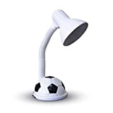 Junge Fußball-Karikatur-Tischlampe mit Kabel, Moderne Minimalist Kreative Tischleuchte Kinder lernbar Tischlampe Schlafzimmer Nachttischlampe Kinder Study Lamp, 230V, E27 (Glühbirne Nicht ...