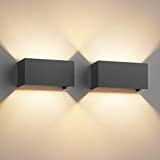 Klighten 2PCS 18W LED Wandleuchte mit Austauschbarer G9 LED Lampe Warmweiß 3000K, LED Wandleuchte Innen/Aussen Einstellbar Abstrahlwinkel Außenleuchte für Wohnzimmer ...