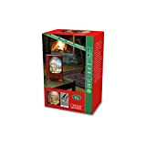 Konstsmide LED Wasserlaterne Buch"Weihnachtsmann im Schlitten", mit an/aus Schalter, 5h Timer, 1 warm weiße Diode, batteriebetrieben & USB, Innen, 0,1W, ...