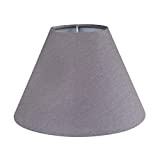 Lampenschirm DOVE grau schlichter moderner Lampenschirm Tischlampe