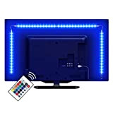 LE LED TV Hintergrundbeleuchtung, 2M RGB LED Fernseher Beleuchtung for 35~65 Zoll HDTV PC Monitor, Upgrade RF Fernbedienung, Dimmbar Farbauswahlen ...