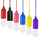 LED Campinglampe,pull light,Lamping LED Leuchte Batterien Camping hanging LED Lampe tragbare LED Lampe - mobile Leuchte 6 Stück