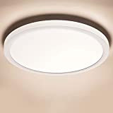 Led Deckenleuchte Flach Rund Deckenlampe 18W - Modern Weiß 4000K 1600LM Led Lampen Led Deckenbeleuchtung für Badezimmer Schlafzimmer Wohnzimmer Küche ...