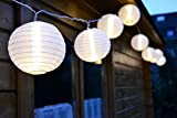 LED LAMPION PARTYLICHTERKETTE 5m WARMWEIßE LEDs 20er LICHTERKETTE LAMPIONS
