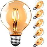 Led Leuchtmittel E27 Warmweiß, G80 Edison Vintage Glühbirne E27 4W led birne Dekorative Antike LED Glühlampe Ideal für Nostalgie und ...
