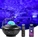 LED-Sternenhimmel-Projektor, Galaxy Starlight-Projektorlampe, mit Fernbedienung und Timer, musiksynchronisierter Nachtlichtprojektor mit Bluetooth.