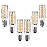 LEDGLE 8W E14 LED Dimmable Lampe, 88 LEDs 700lm Lampen, Warmweiß 3000K, Kein Flackern Weitwinkel, 80W Traditionelles Lampenäquivalent, 6er-Pack
