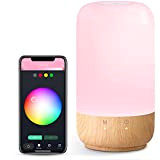 Lepro Nachttischlampe Touch Dimmbar, Smart LED Tischlampe mit Timing, WiFi Nachtlicht, Tischleuchte mit Weiß RGB, Kompatibel mit Alexa,Google Home,Stimmungslicht für ...