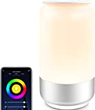 Lepro Nachttischlampe Touch Dimmbar Smart, LED Tischlampe WiFi mit Timing Funktion, Nachtlicht 2000K-6000K Warmweiß RGB, bis zu 16 Millionen Farben, ...