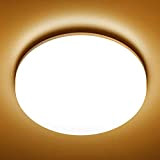 LIGHTNUM LED Deckenleuchte 18W, 1600LM 3000K Warmweiß Deckenlampe, IP54 Wasserfest Panel Badezimmer, Rund Badlampe Decke für Bad, Schlafzimmer, Flur, Küche, ...