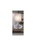 Lume Teelicht, Abat Jour Modernes Design für Nachttisch, weiße Kommode mit Lampenschirm 1 Licht für Schlafzimmer, Wohnzimmer, Kinderzimmer, Wohnzimmer, LM-26