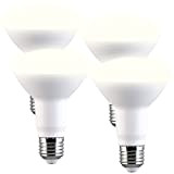Luminea Energiesparlampen E27: 4er-Set LED-Reflektor R80, E27 11W (ersetzt 100W) 950lm warmeiß 2700K (LED-Lampen E27 warmweiss)