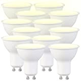 Luminea LED-GU10-Spotlight: 12er-Set LED-Spots GU10, 7 W (ersetzt 50 W), 540 Lumen, warmweiß (LED-Birne GU10)