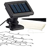 Luminea Sonnenschirmbeleuchtung: Solar-LED-Sonnenschirm-Lichterkette mit 8 Strängen und 72 LEDs, IP44 (Sonnenschirmbeleuchtung Solar)