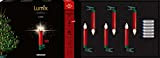Lumix® kabellose LED Christbaumkerzen Weihnachtsbaumkerzen von KRINNER 6er Erweiterungs-Set SuperLight Flame Metallic Mini Rot 9cm warmweiß 77156