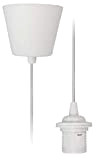 McShine - Lampenaufhängung Schnurpendel Fassung | E27 Fassung, 230V, 1,2m Kabel | ideal für Renovierung | frei wählbarer Lampenschirm (Textilkabel)