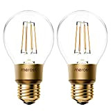 meross Smart Vintage Glühbirne WLAN Glühbirne Dimmbare LED Lampe, Smart Edison Retro Lampe Warmweiß, kompatibel mit Alexa, Google Assistant und ...