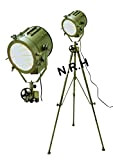 Modernes Sammlerstück Searchlight Tripod Stehlampe Nautical Spotlight