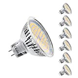 MR16 LED Lampen Birnen, Warmweiß, 5W GU5.3 LED Bulbs, ersetzt 45W Halogan Lampen, 450lm, 12V AC / DC, 2800 Kelvin, ...