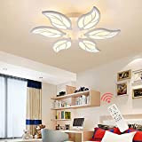 Oninio LED Deckenleuchte, 6 Blütenblatt Deckenleuchte, moderne Acryl Deckenleuchten für Küche, Schlafzimmer, Esszimmer, Wohnzimmer, Arbeitszimmer, 43 W/3000-6500 K